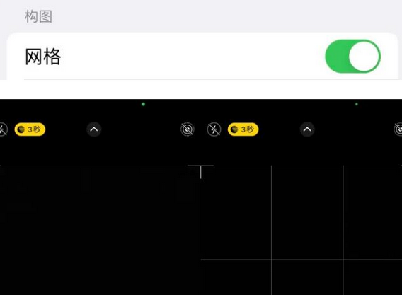 龙陵苹果手机维修网点分享iPhone如何开启九宫格构图功能