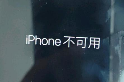 龙陵苹果服务网点分享锁屏界面显示“iPhone 不可用”如何解决 